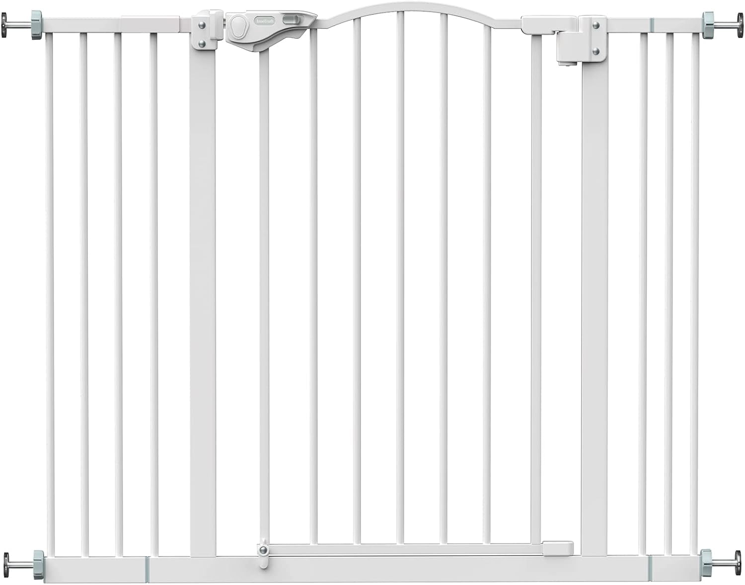 29-39.6" Baby Gate for Stairs, Auto Close Both Sides Dog Gate with One-Hand Opening, 30" Tall Safety Gates for Pets, Hallways, Bedrooms, Wall Pressure Mount No Drill, White